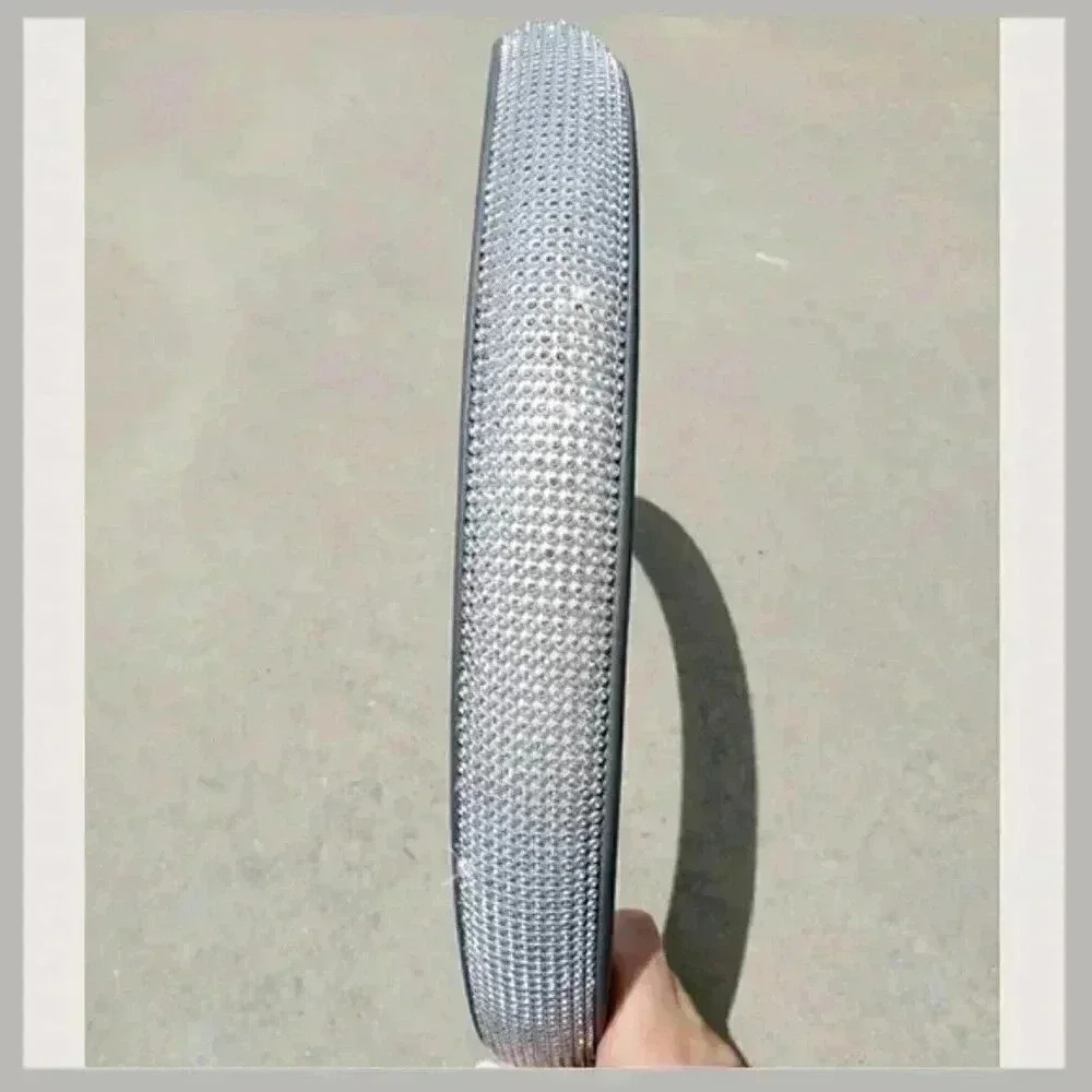 Gray Bling Steering Wheel Cover - Picture 3 of 9